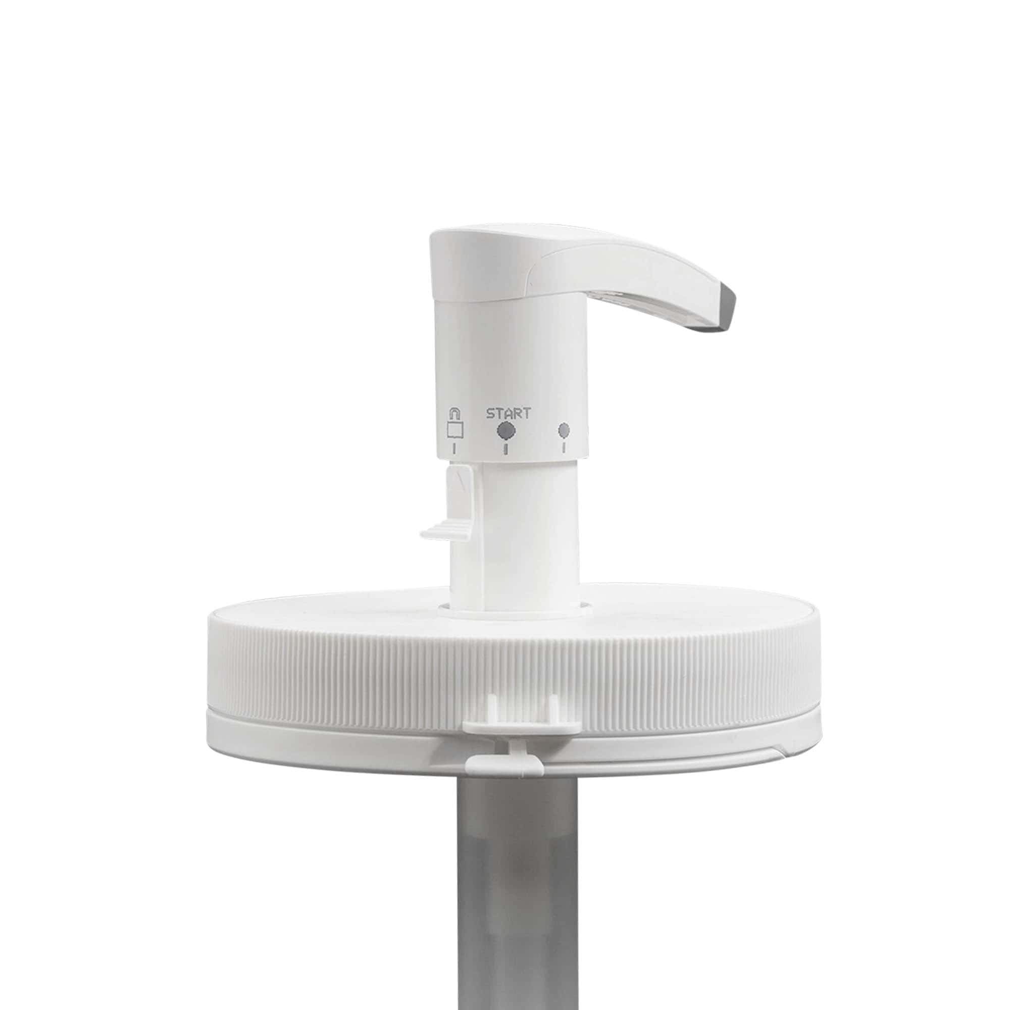Bomba doseadora para 1.240 ml 'Securibox', plástico PE, branco, para bocal: tampa de rosca
