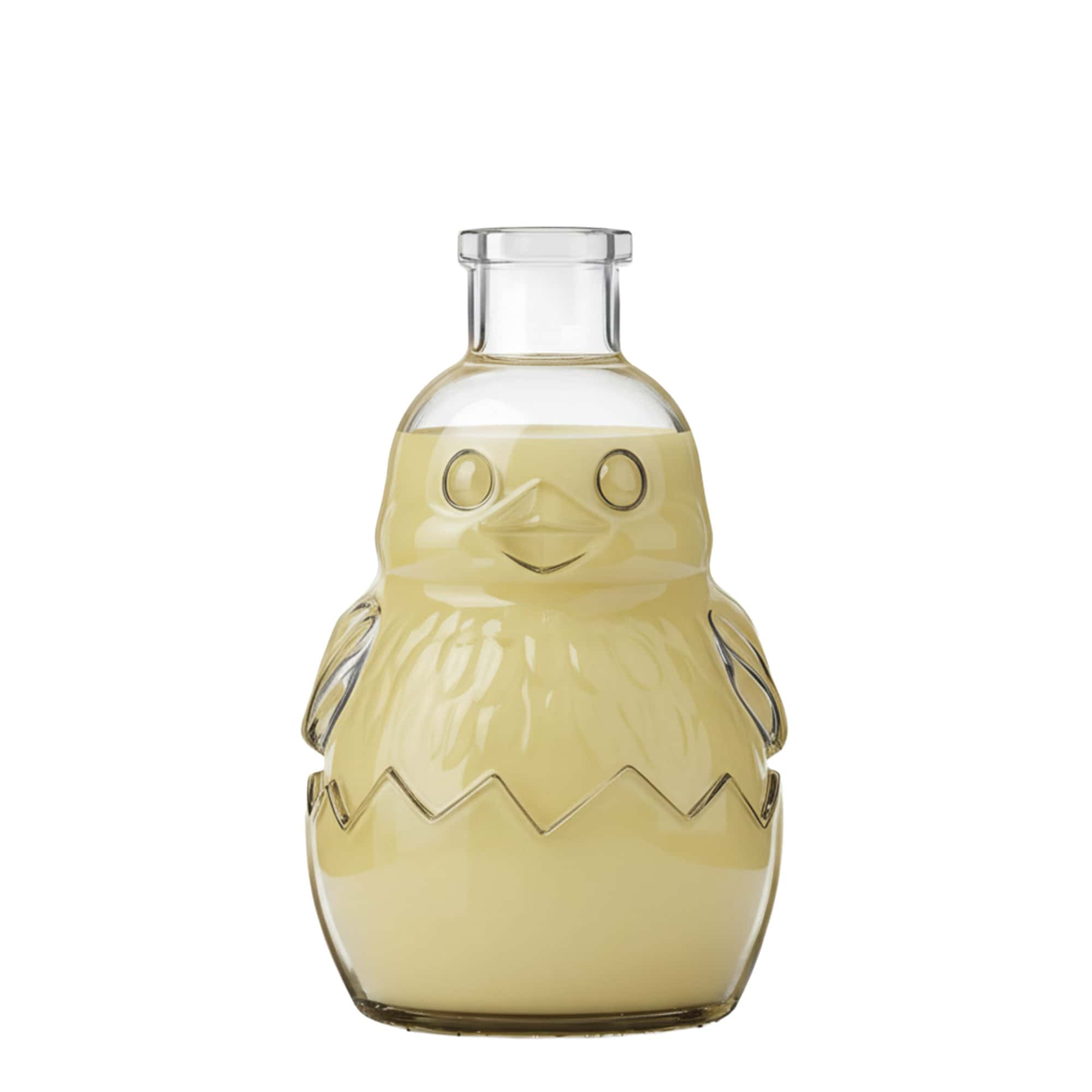 Garrafa de vidro 200 ml 'Pintainho', boca: cortiça