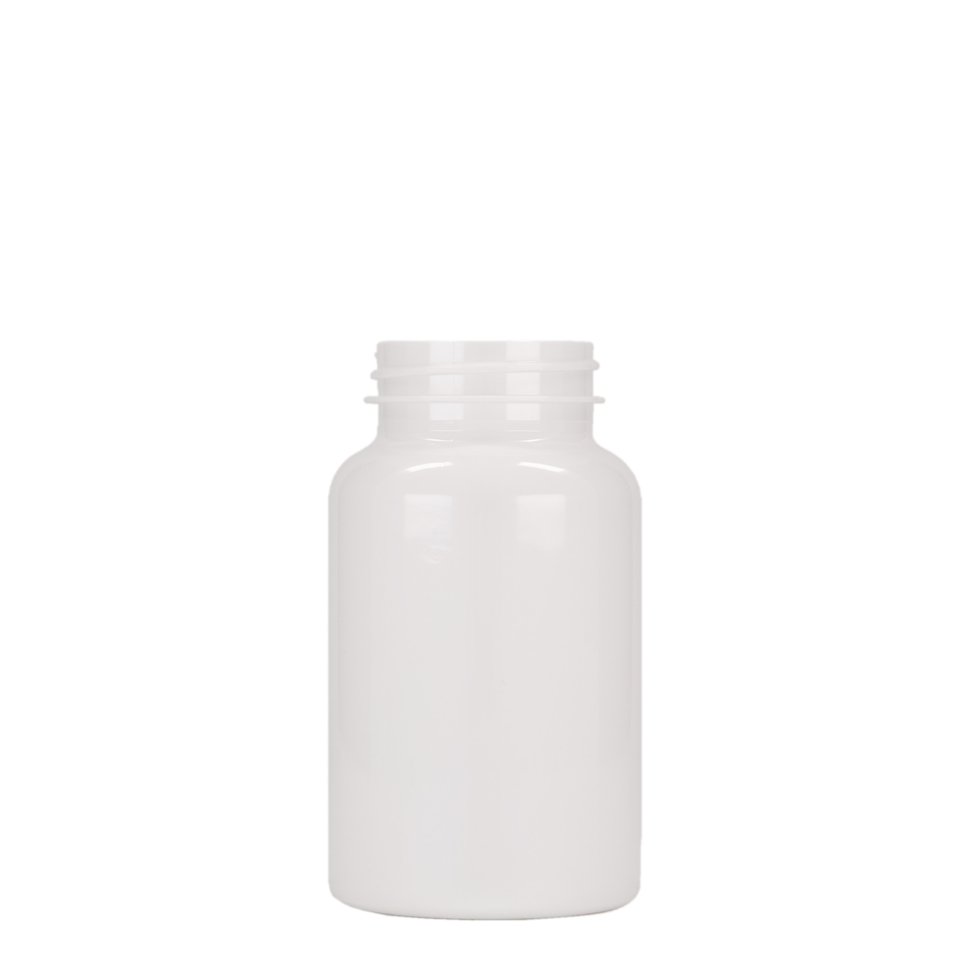 200 ml PET-frasco, plástico, branco, boca: 45/400