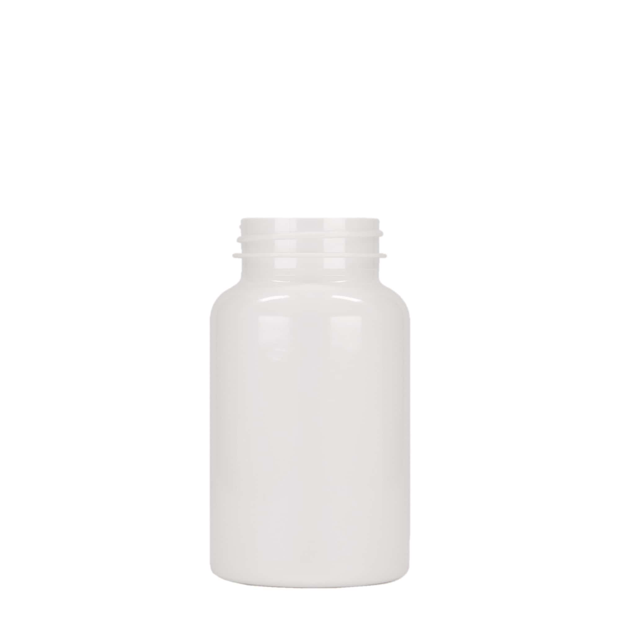 200 ml PET-frasco, plástico, branco, boca: 45/400