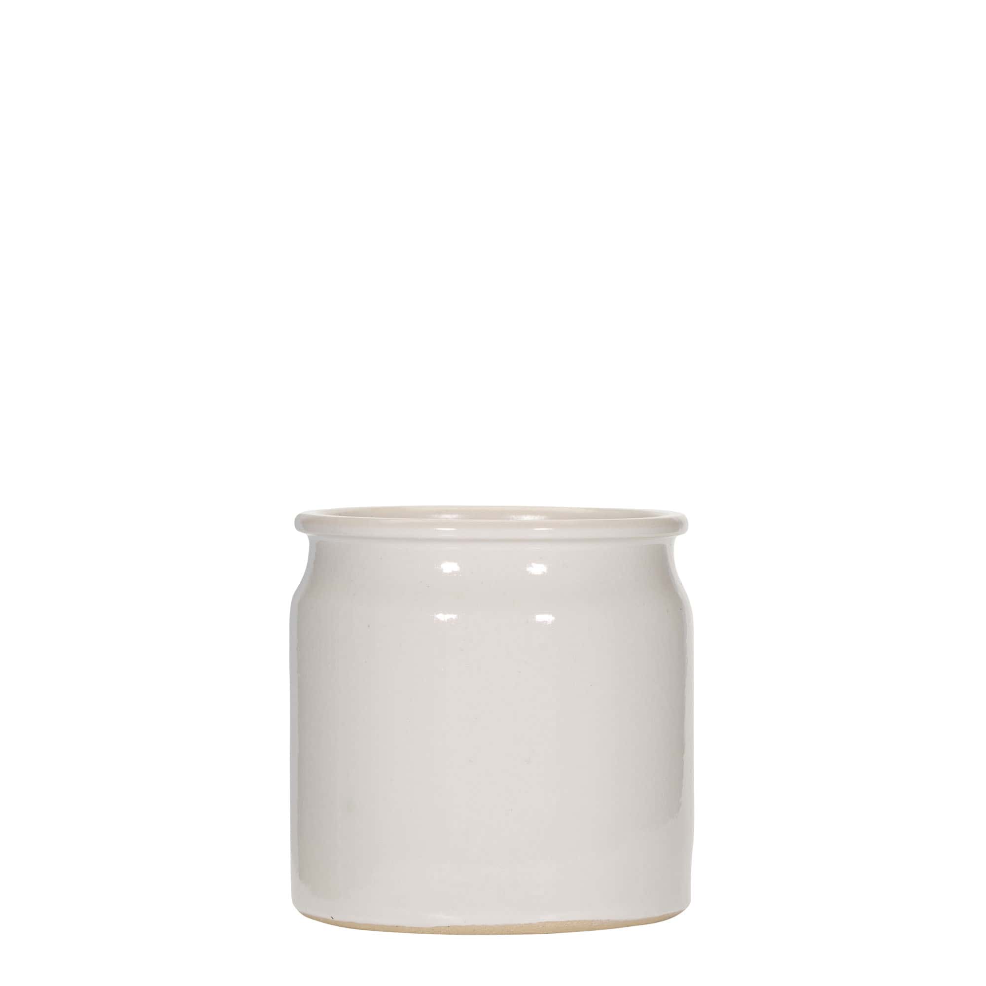 160 ml Frasco grés, cerâmica, branco, boca: Cortiça 160 ml Frasco grés, cerâmica, branco, boca: Cortiça