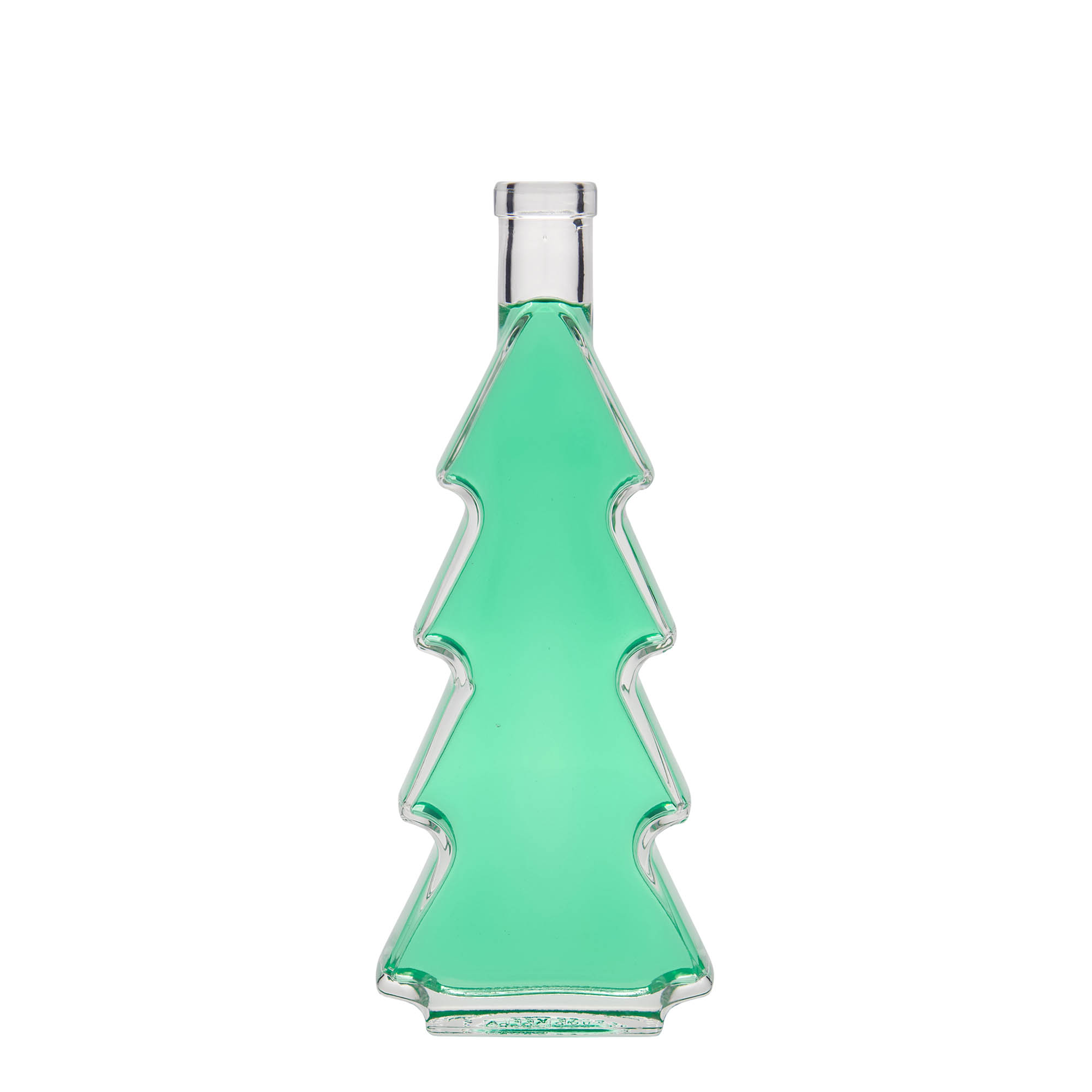 Garrafa de vidro de 350 ml 'Árvore de Natal', boca: cortiça Garrafa de vidro de 350 ml 'Árvore de Natal', boca: cortiça