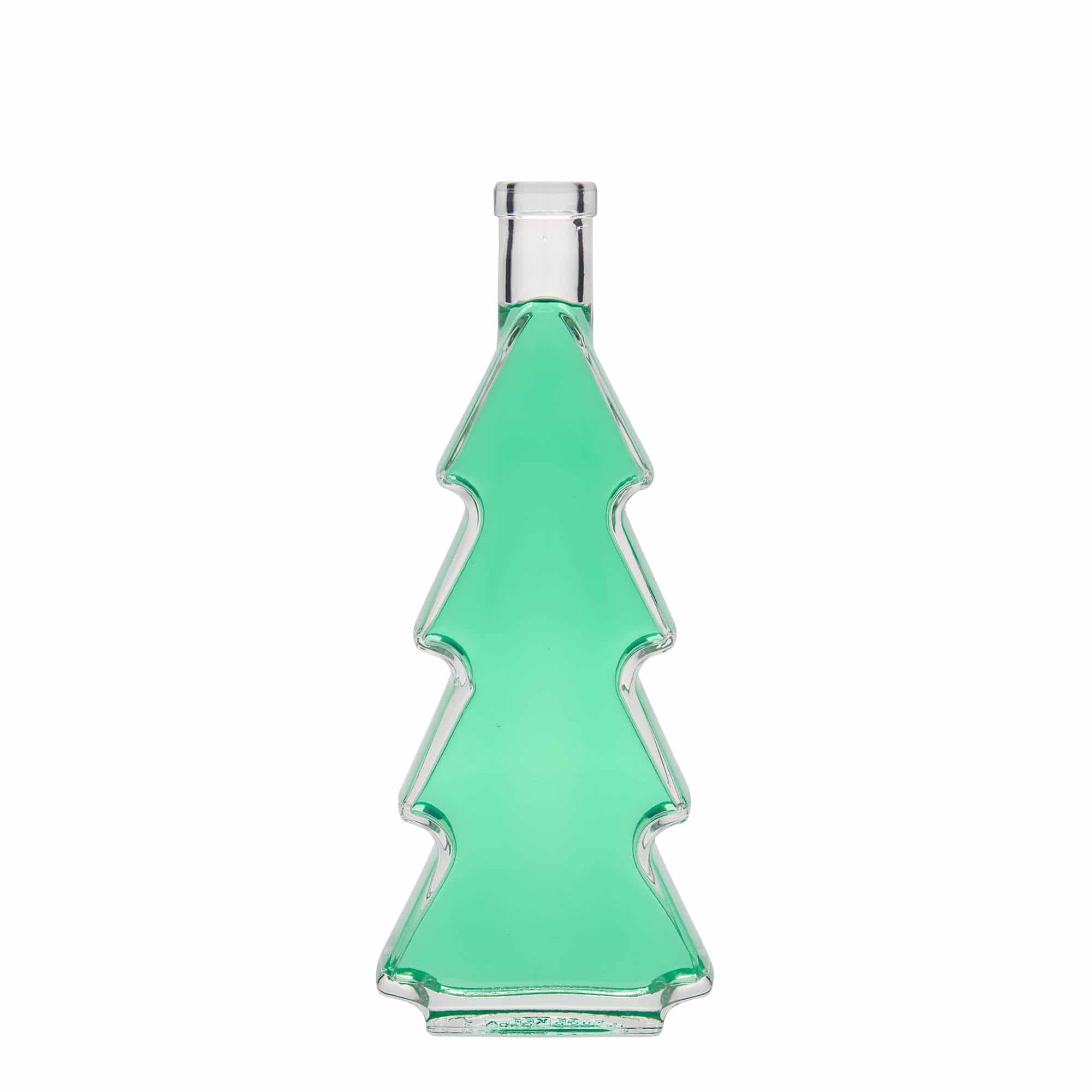 Garrafa de vidro de 350 ml 'Árvore de Natal', boca: cortiça