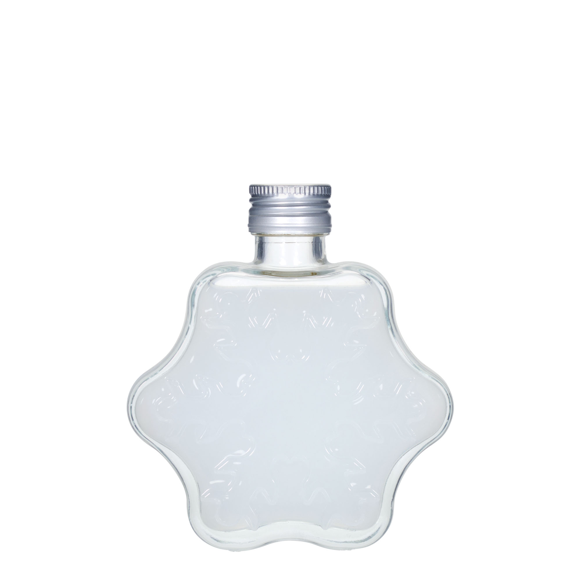 Garrafa de vidro de 200 ml 'Floco de neve', boca: PP 28
