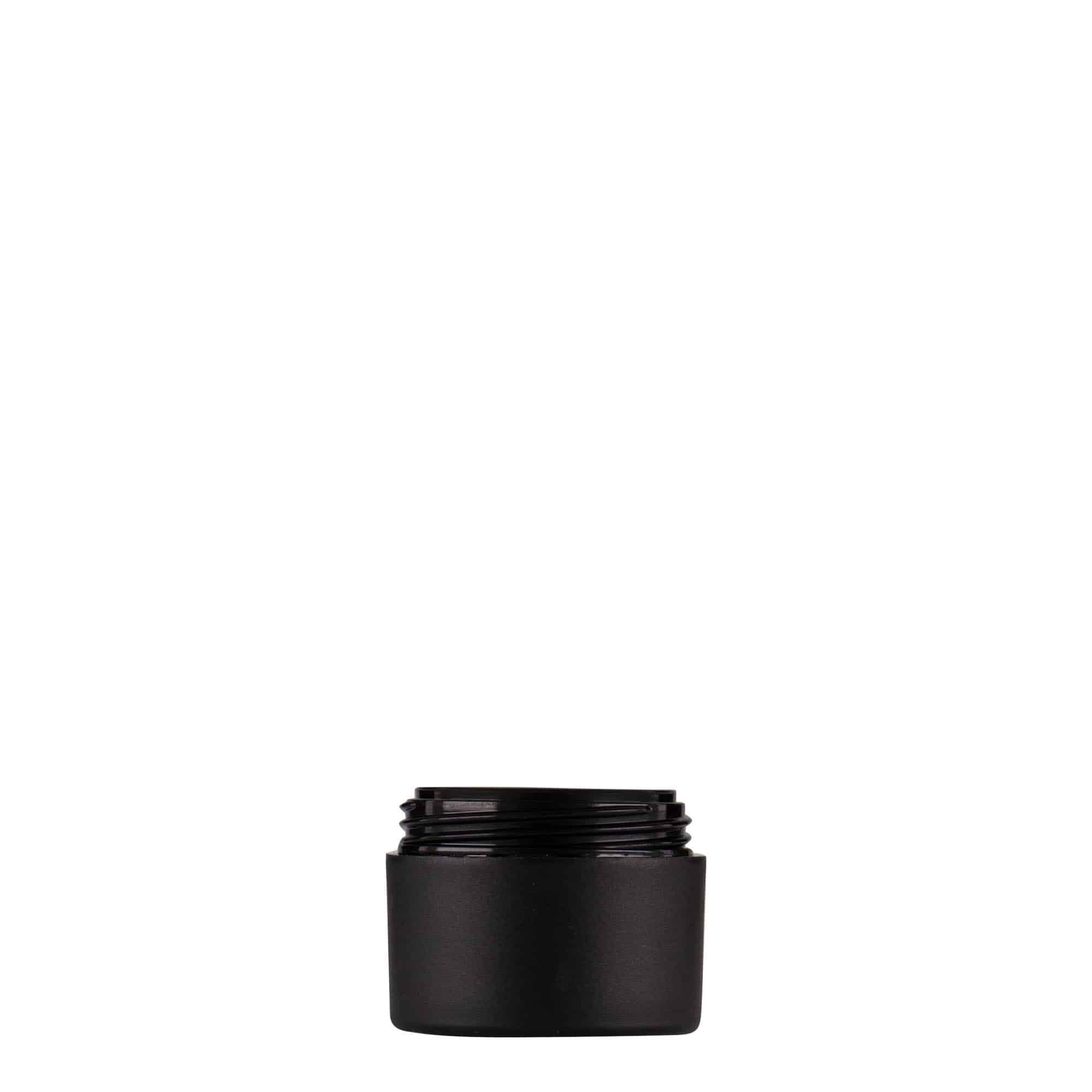 5 ml frasco de plástico 'Antonella', PP, preto, abertura: tampa de rosca