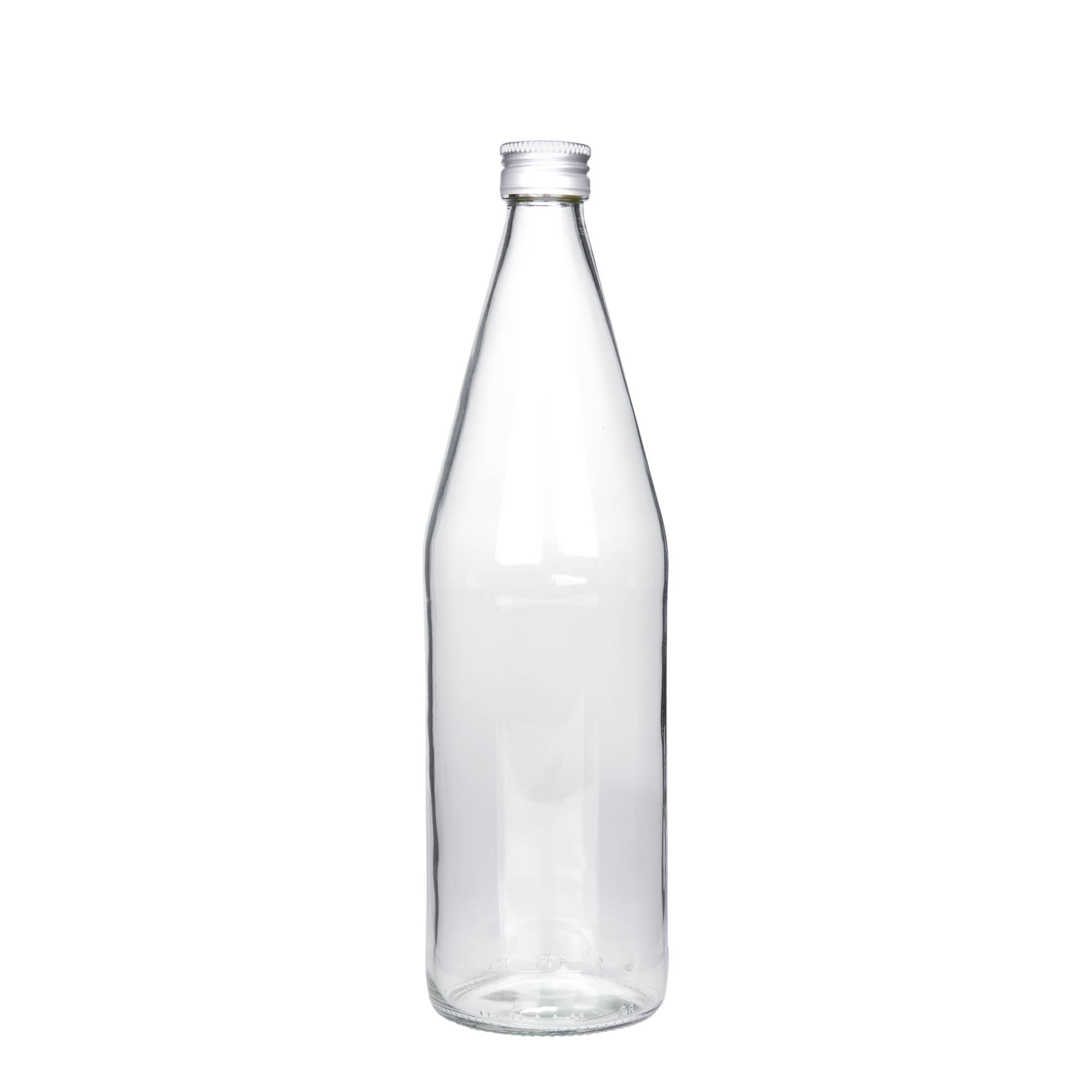 750 ml Garrafa universal em forma de cenoura, vidro, boca: PP 28 750 ml Garrafa universal em forma de cenoura, vidro, boca: PP 28