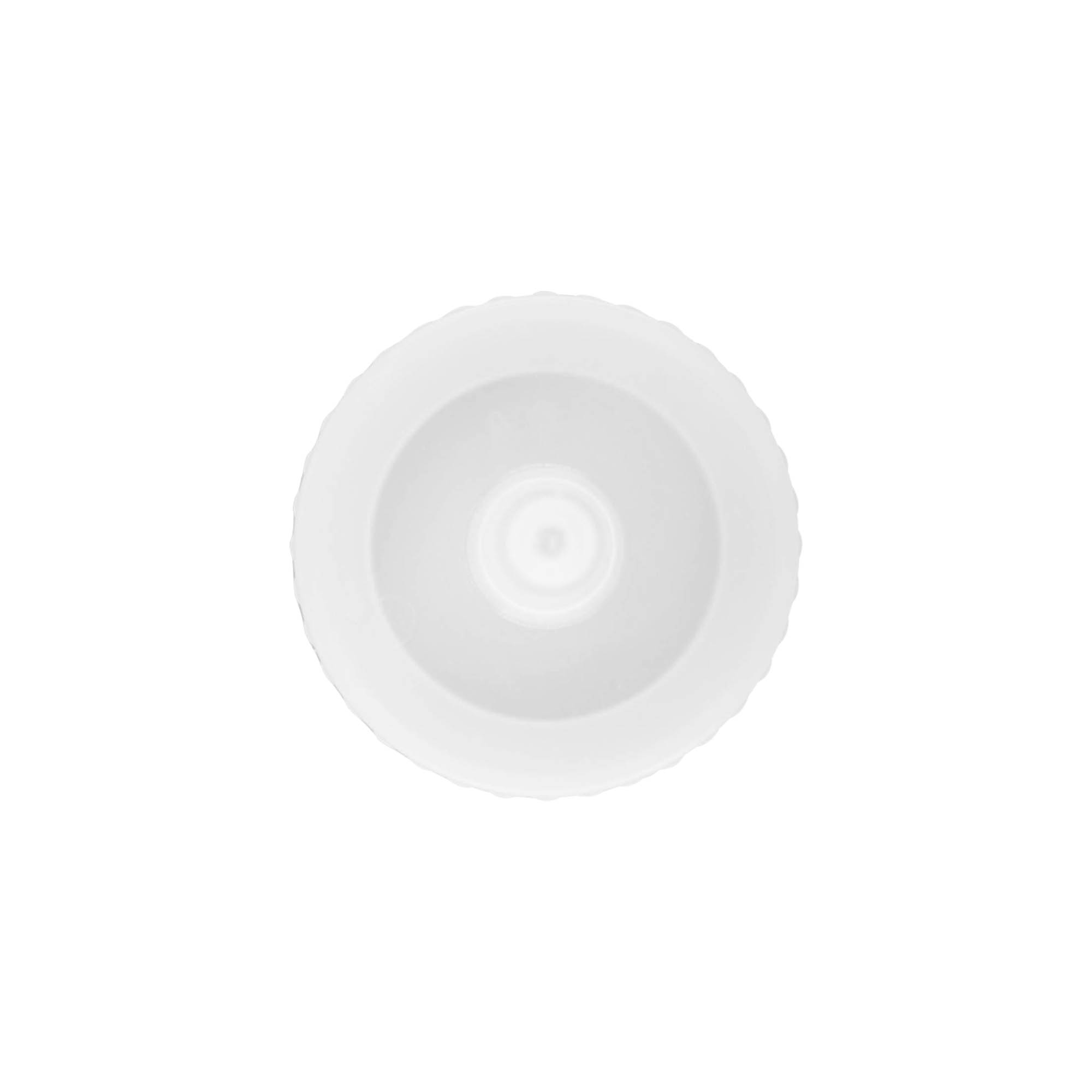 Tampa de rosca com bico de esguicho, plástico PP, branco, para abertura: 38/400 Tampa de rosca com bico de esguicho, plástico PP, branco, para abertura: 38/400