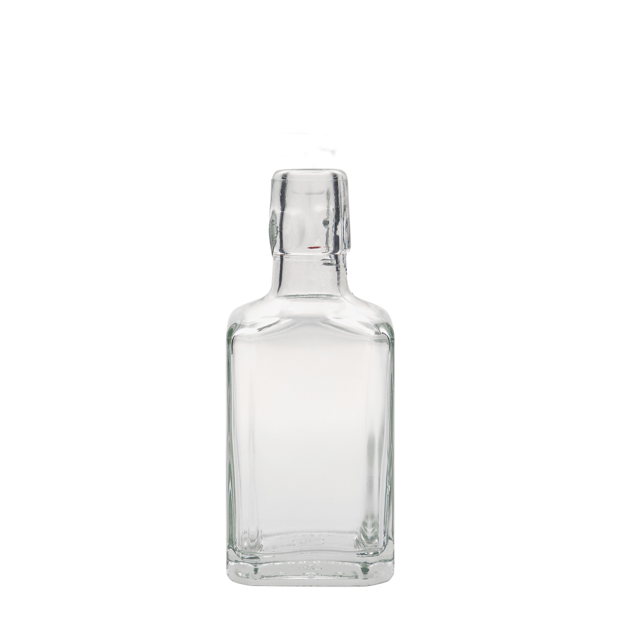 Garrafa de vidro de 250 ml 'Rialto', quadrada, boca: fecho de mola Garrafa de vidro de 250 ml 'Rialto', quadrada, boca: fecho de mola