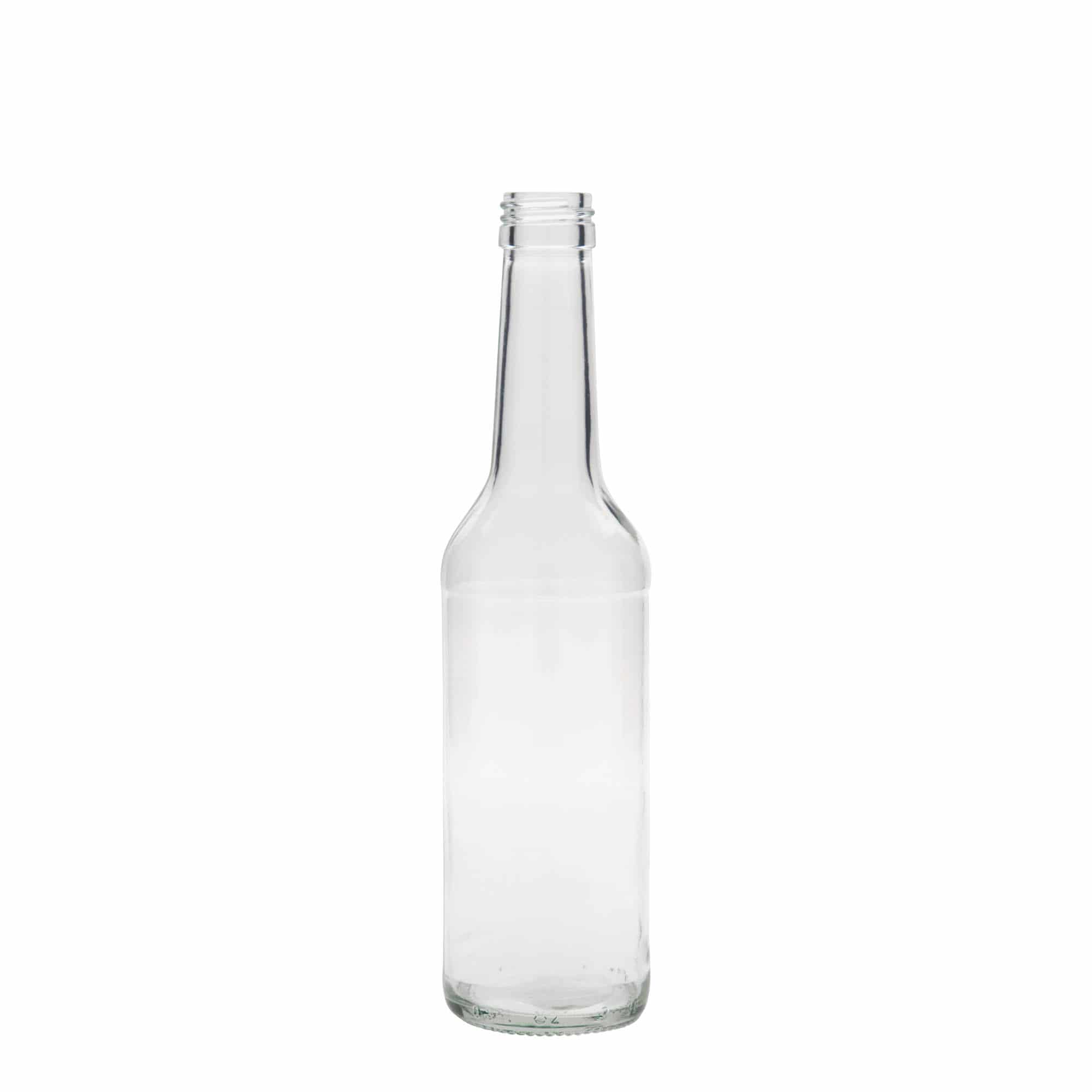 350 ml Garrafa de vidro pescoço reto, boca: PP 28 350 ml Garrafa de vidro pescoço reto, boca: PP 28