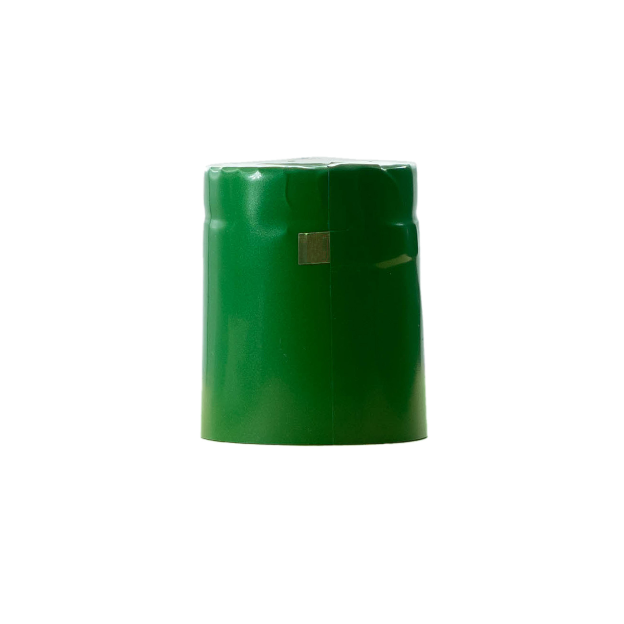 Cápsula de encolhimento 32x41, plástico PVC, verde Cápsula de encolhimento 32x41, plástico PVC, verde