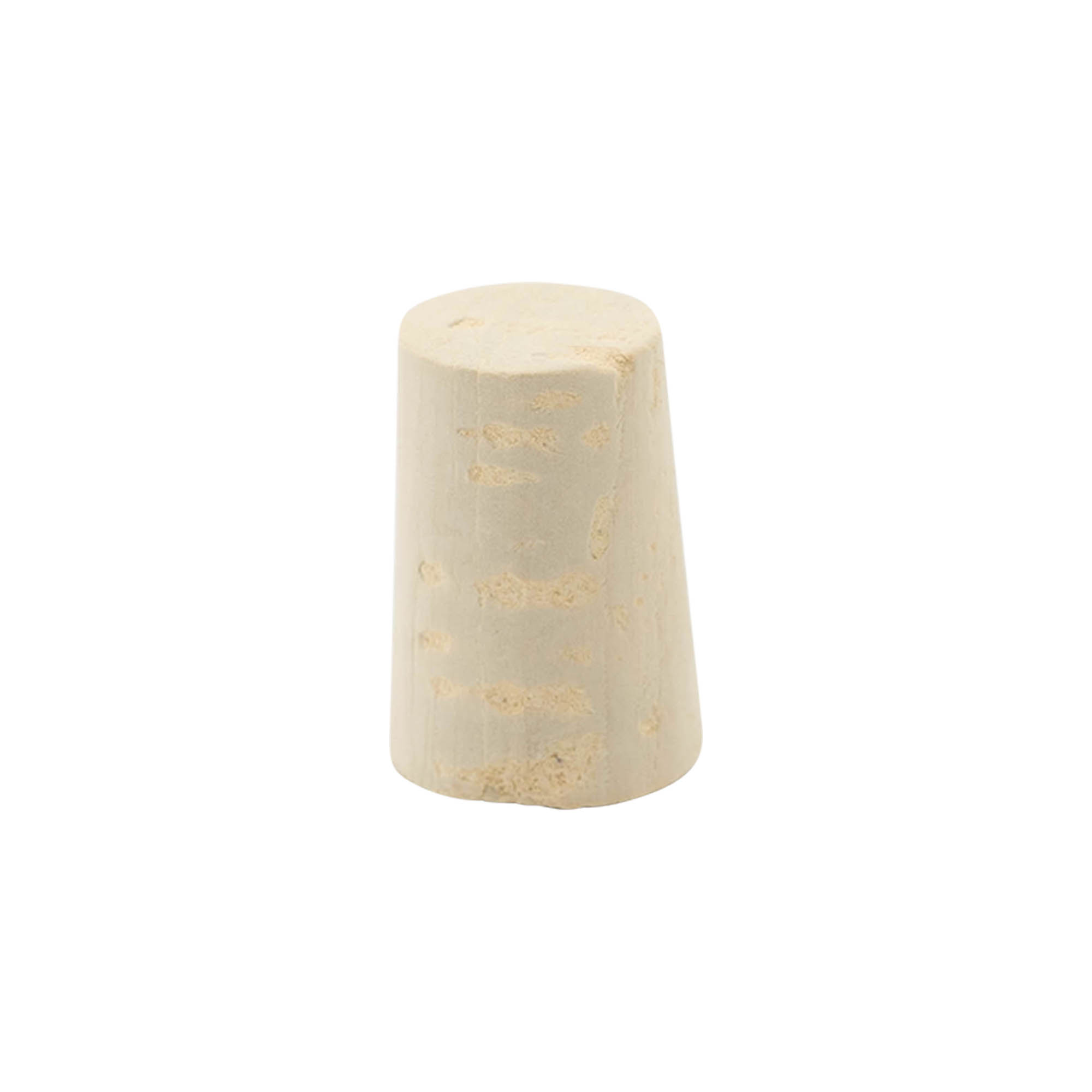 Rolha cónica 19-23 x 33, cortiça natural, branqueada, para gargalo: cortiça