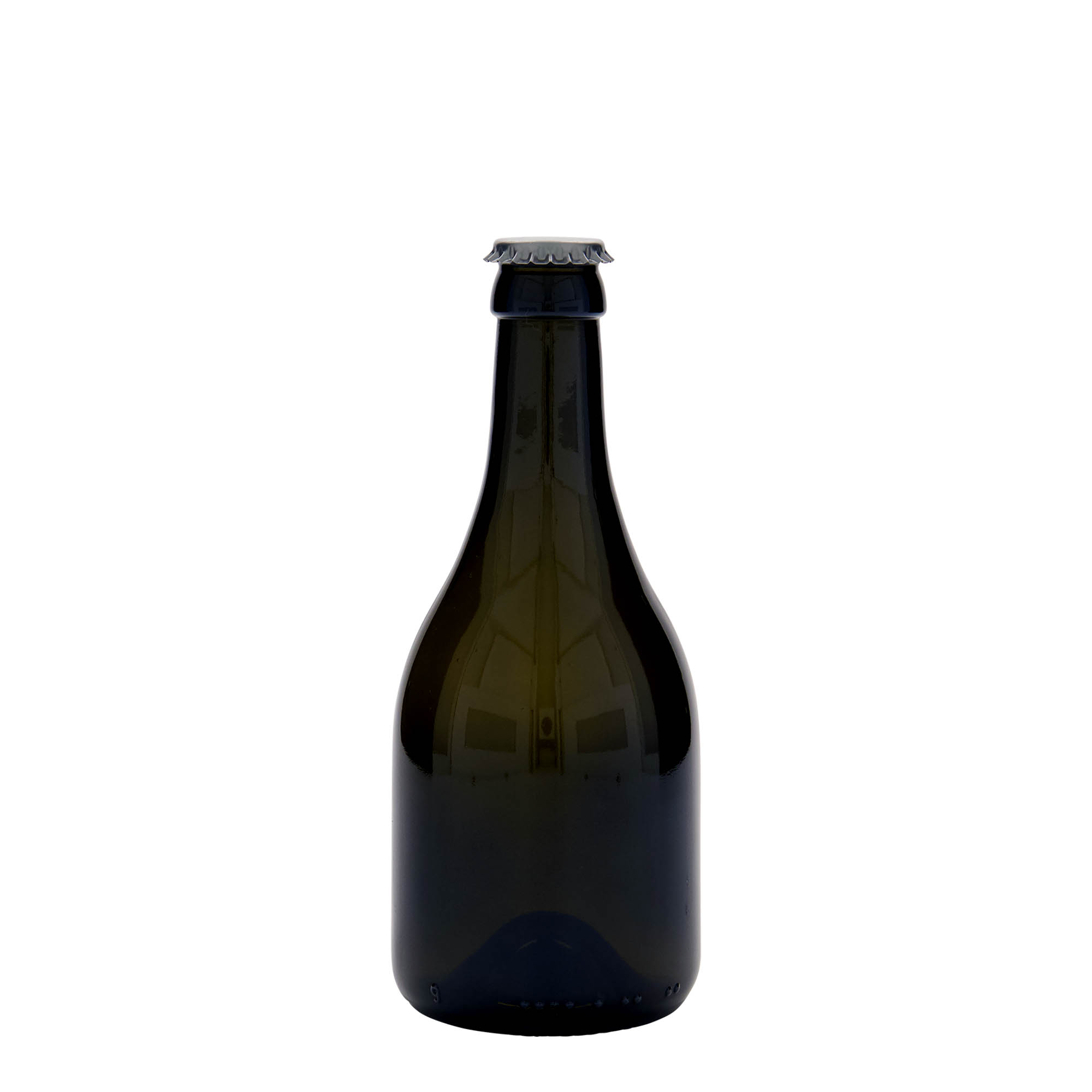 330 ml Garrafa de cerveja 'Horta', vidro, verde antigo, boca: Tampas coroa