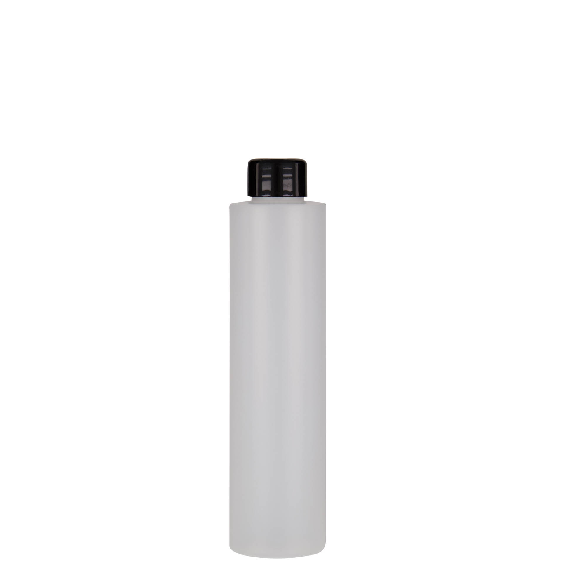 Frasco de plástico de 200 ml 'Pipe', HDPE, natural, bocal: 24/410