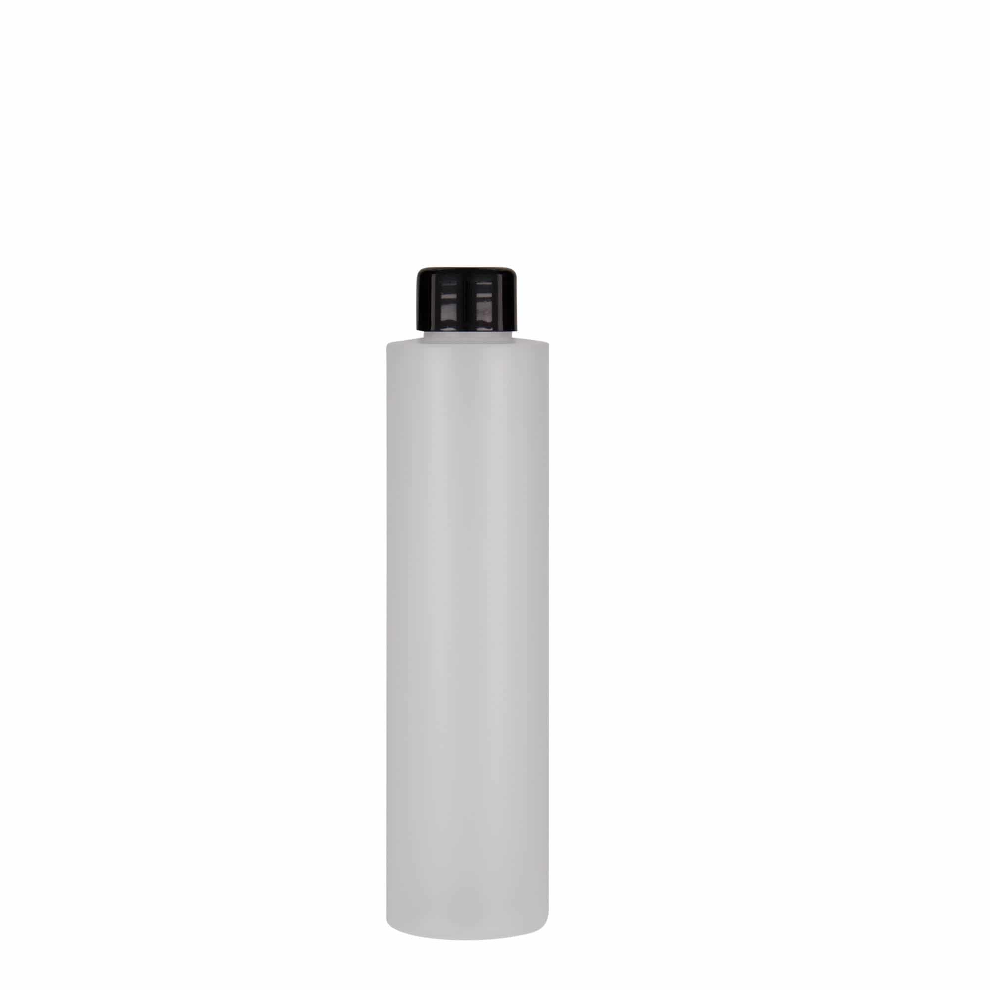 Frasco de plástico de 200 ml 'Pipe', HDPE, natural, bocal: 24/410