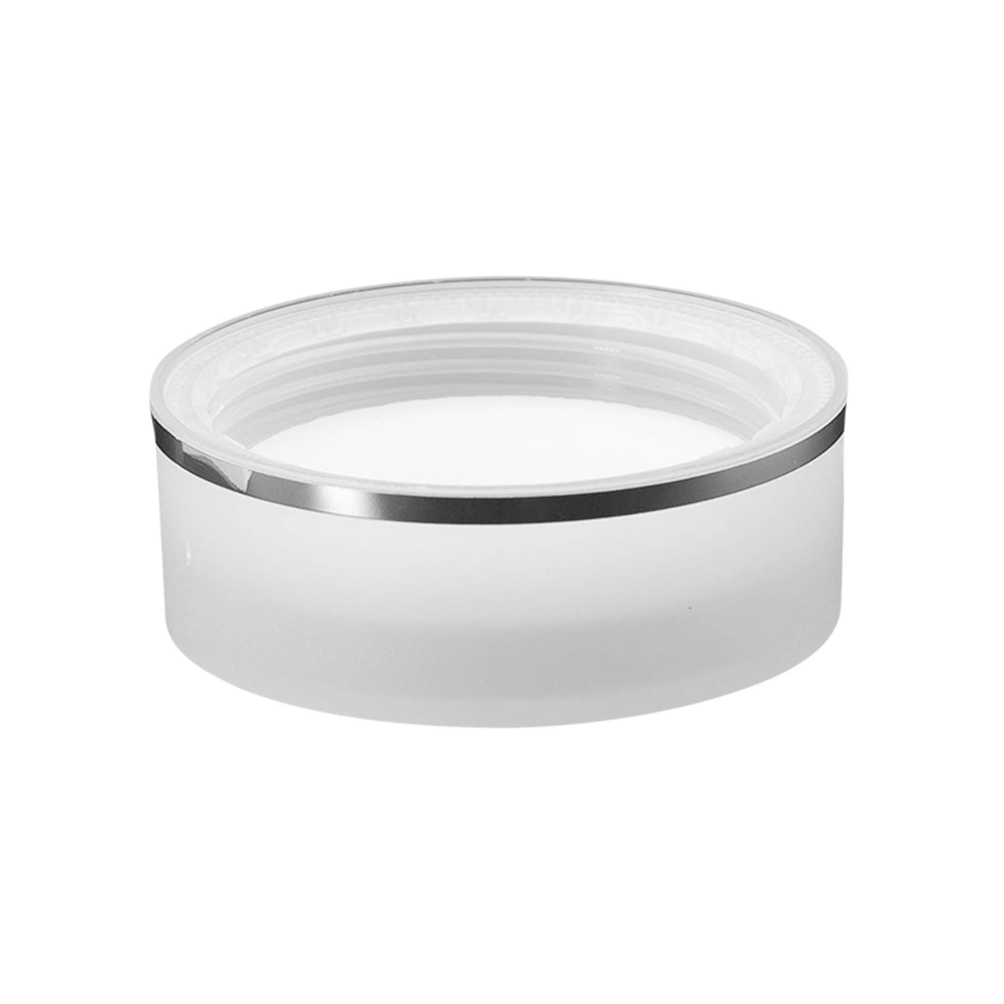 Tampa de rosca 'Edição Clear/Platin', plástico PP, branca, para abertura: 53/2P