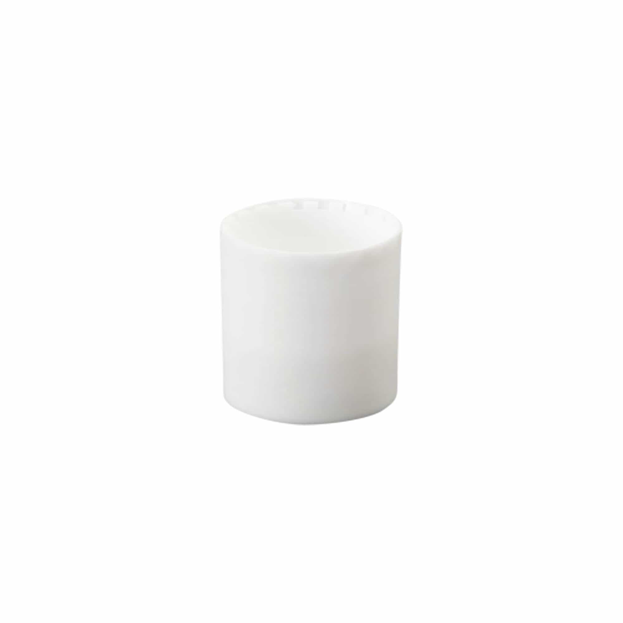 Tampa de rosca Disc Top, plástico PP, branca, para bocal: 24/410