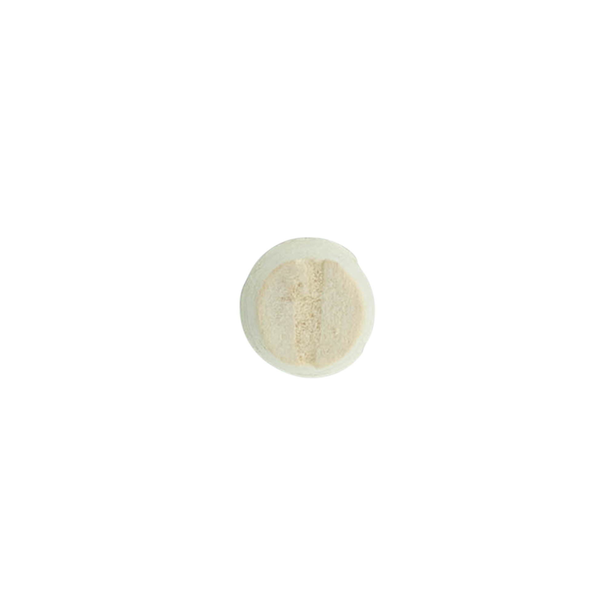 Rolha cónica 9-12 x 22, cortiça natural, branqueada, para boca: cortiça