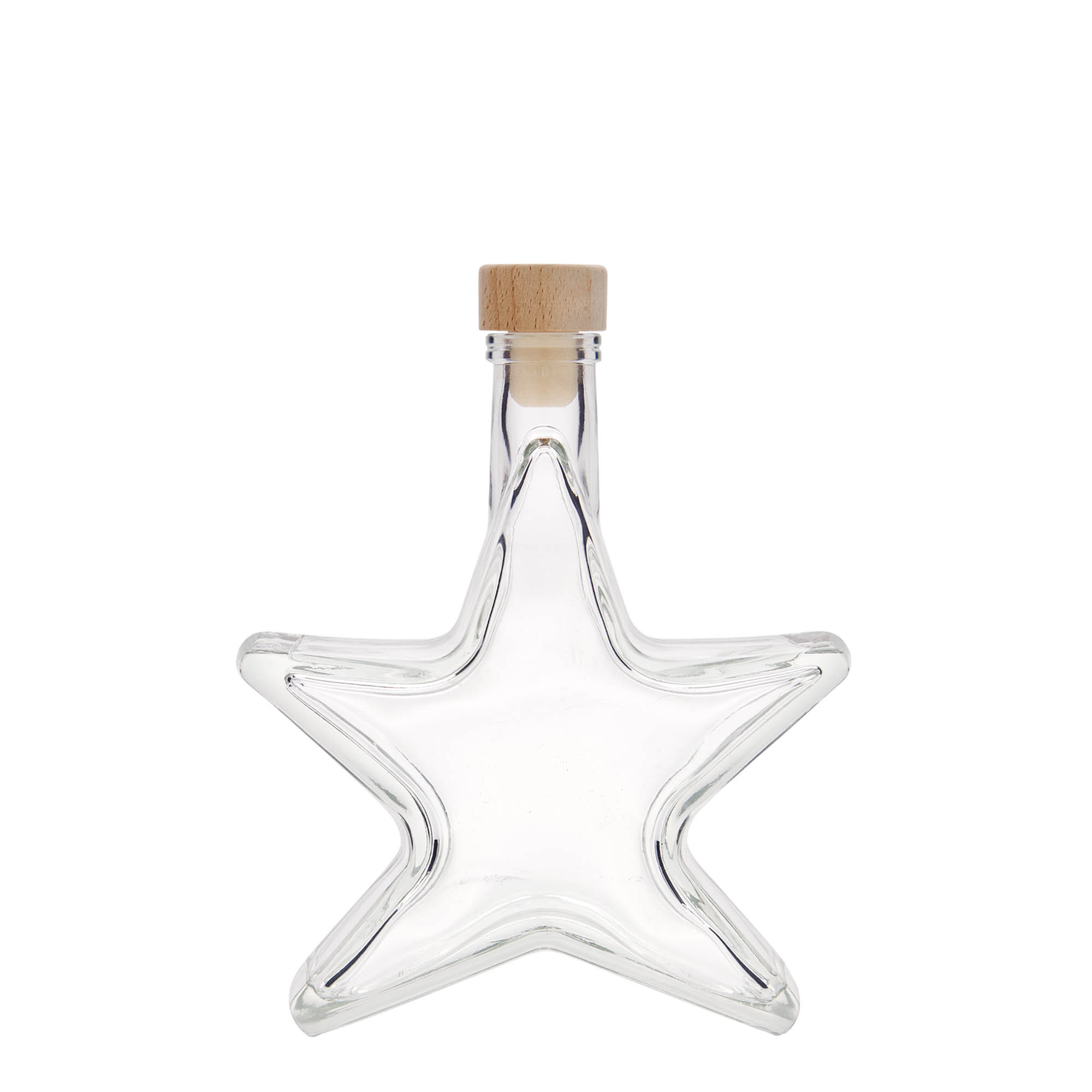 Garrafa de vidro de 200 ml 'Estrela', boca: cortiça Garrafa de vidro de 200 ml 'Estrela', boca: cortiça