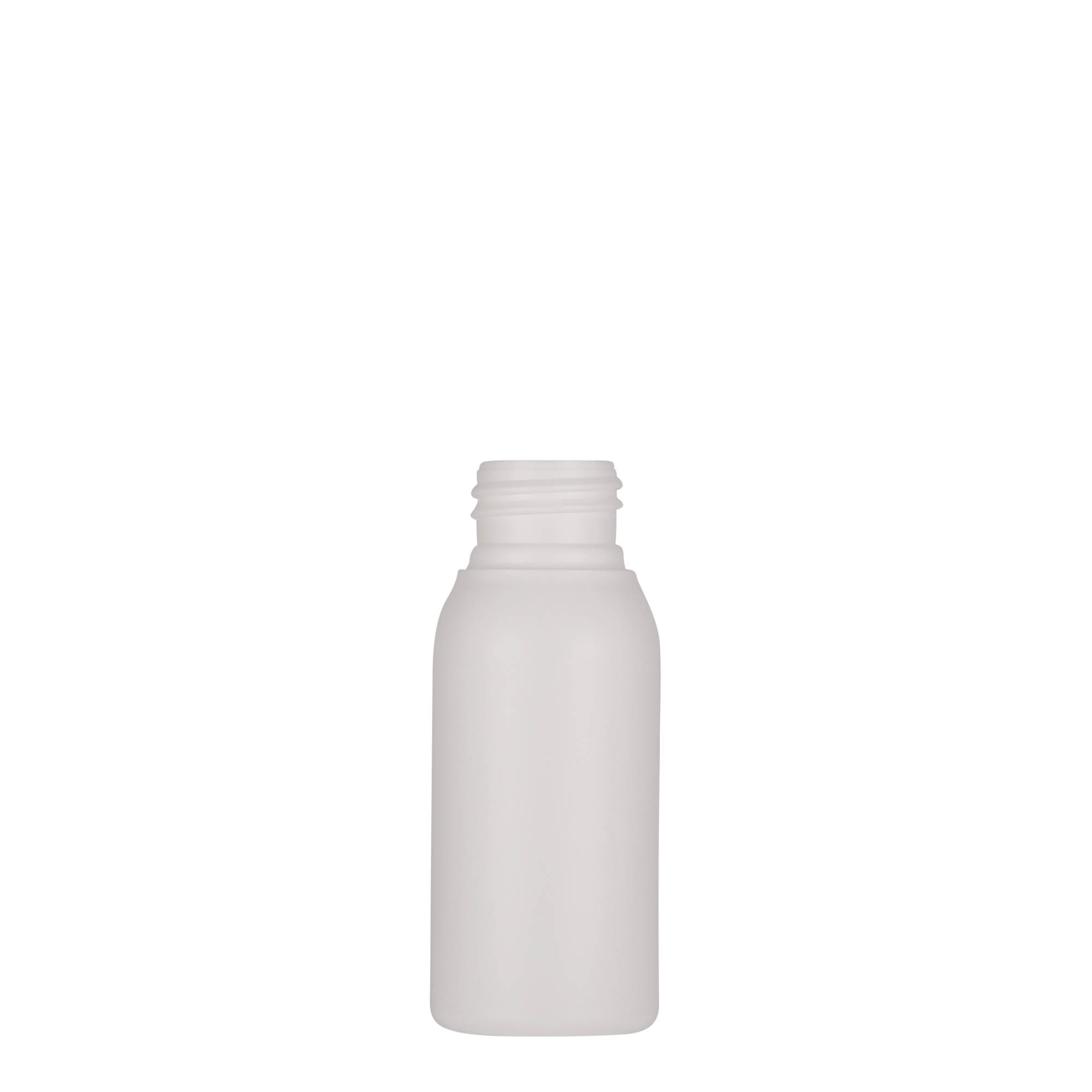 Frasco de plástico de 50 ml 'Tuffy', HDPE, branco, gargalo: 24/410 Frasco de plástico de 50 ml 'Tuffy', HDPE, branco, gargalo: 24/410