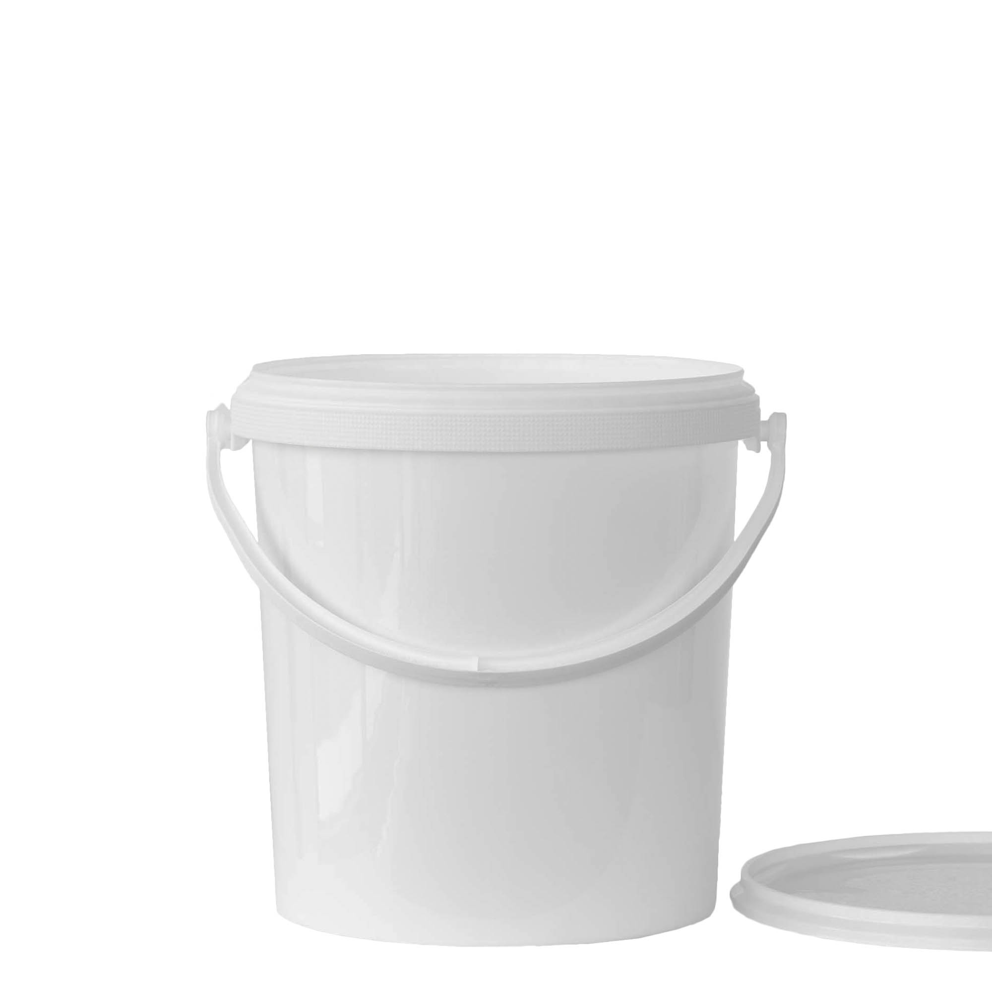 Balde de 6 l, plástico PP, branco
