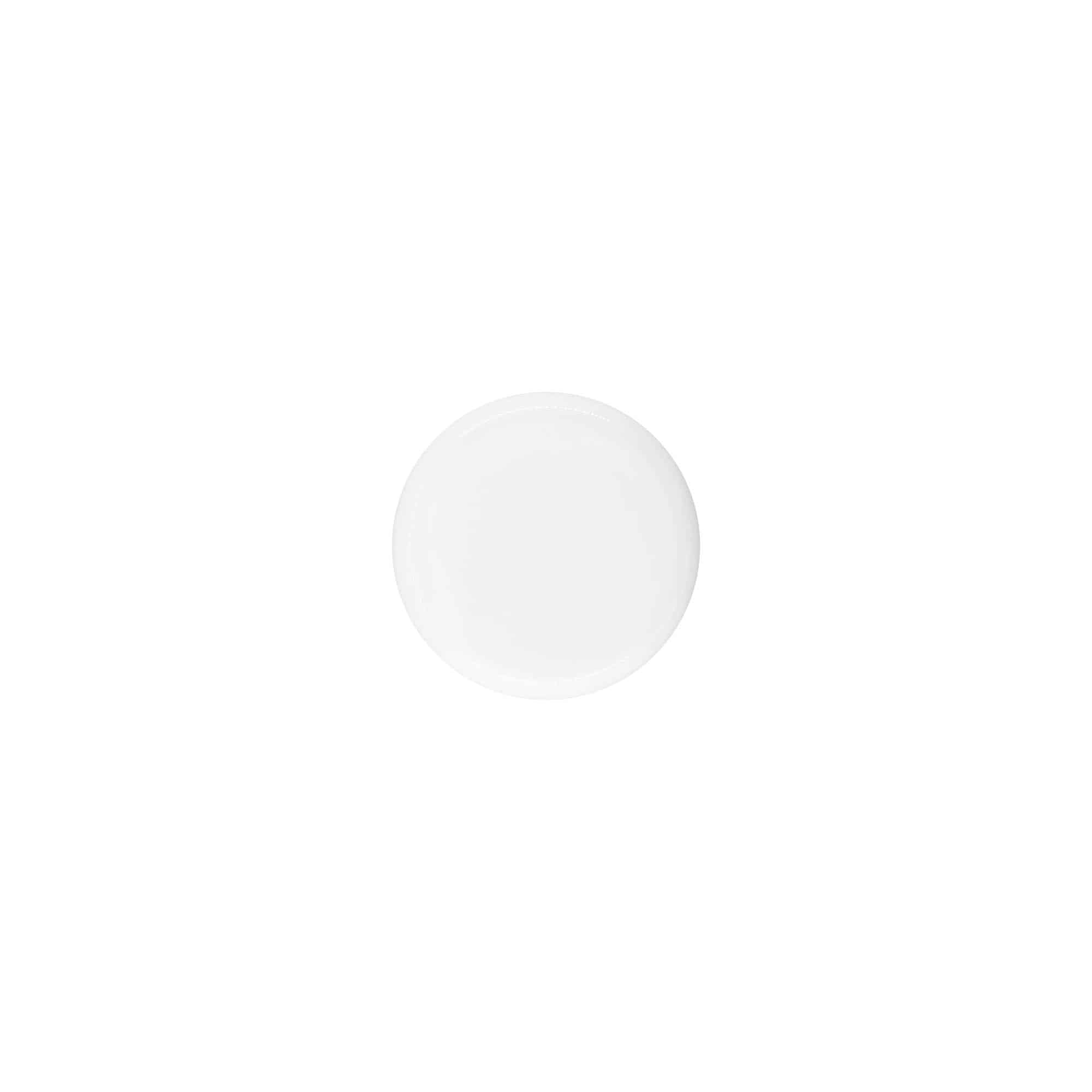 15 ml Tampa de rosca 'Bianca', plástico PP, branco