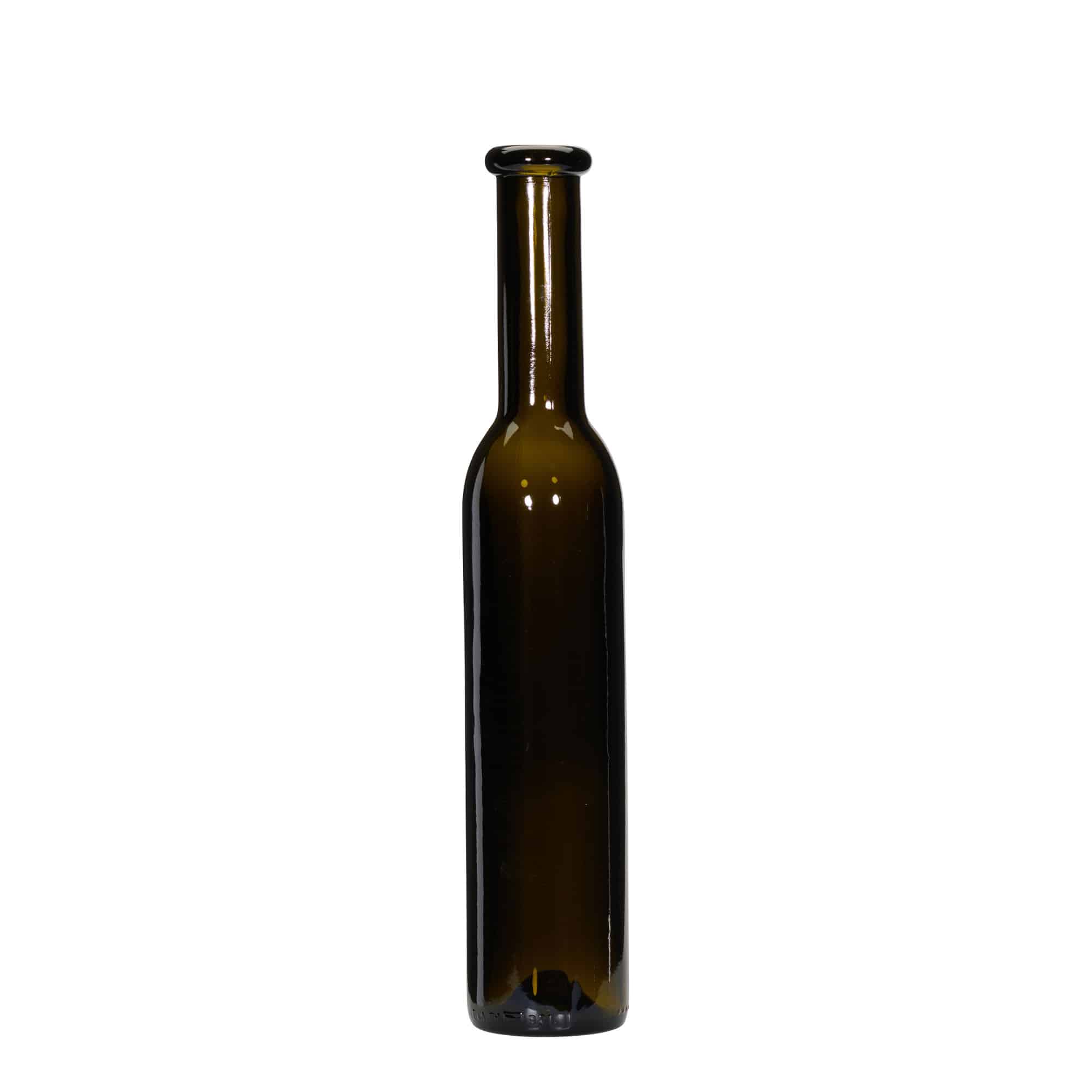 Frasco de vidro de 250 ml 'Rocky', verde antigo, boca: cortiça