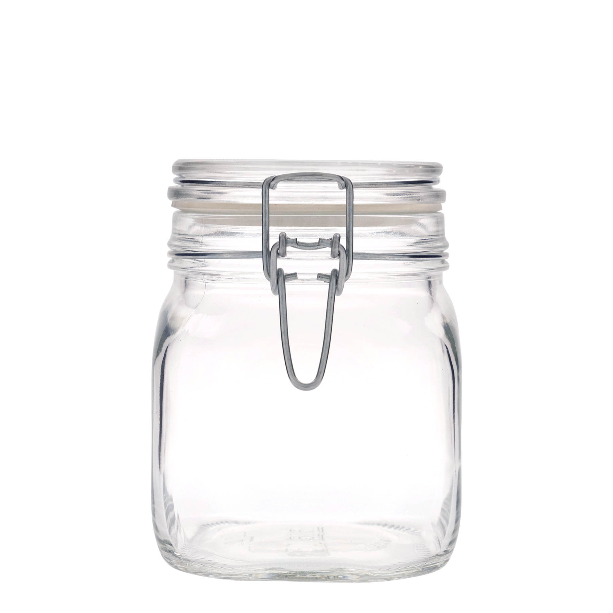 750 ml frasco de vidro com fecho de arame 'Fido', quadrado, abertura: fecho de arame 750 ml frasco de vidro com fecho de arame 'Fido', quadrado, abertura: fecho de arame
