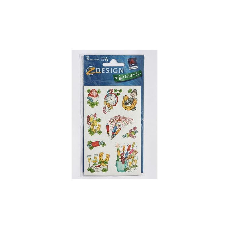 Autocolantes Zweckform 'Silvester', papel, multicolor Autocolantes Zweckform 'Silvester', papel, multicolor