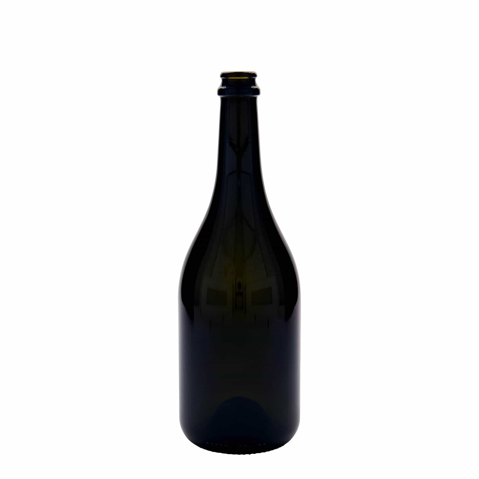 Garrafa de cerveja 750 ml 'Horta', vidro, verde antigo, boca: tampa de coroa