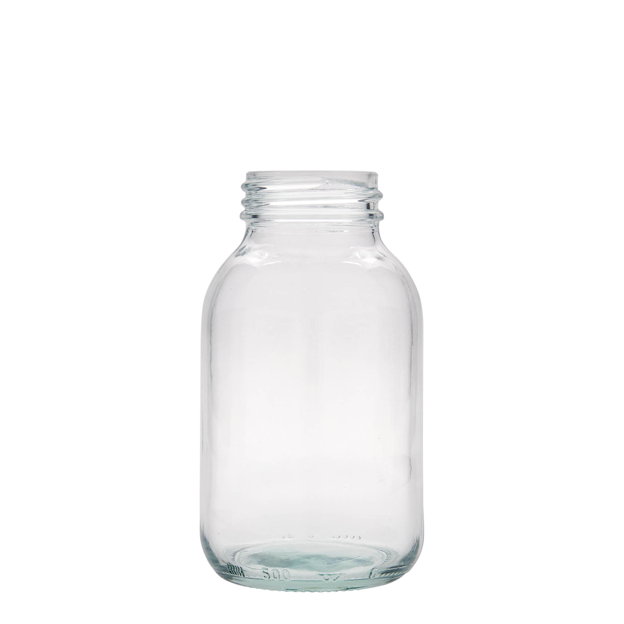 Frasco de boca larga de 500 ml, abertura: DIN 55 Frasco de boca larga de 500 ml, abertura: DIN 55
