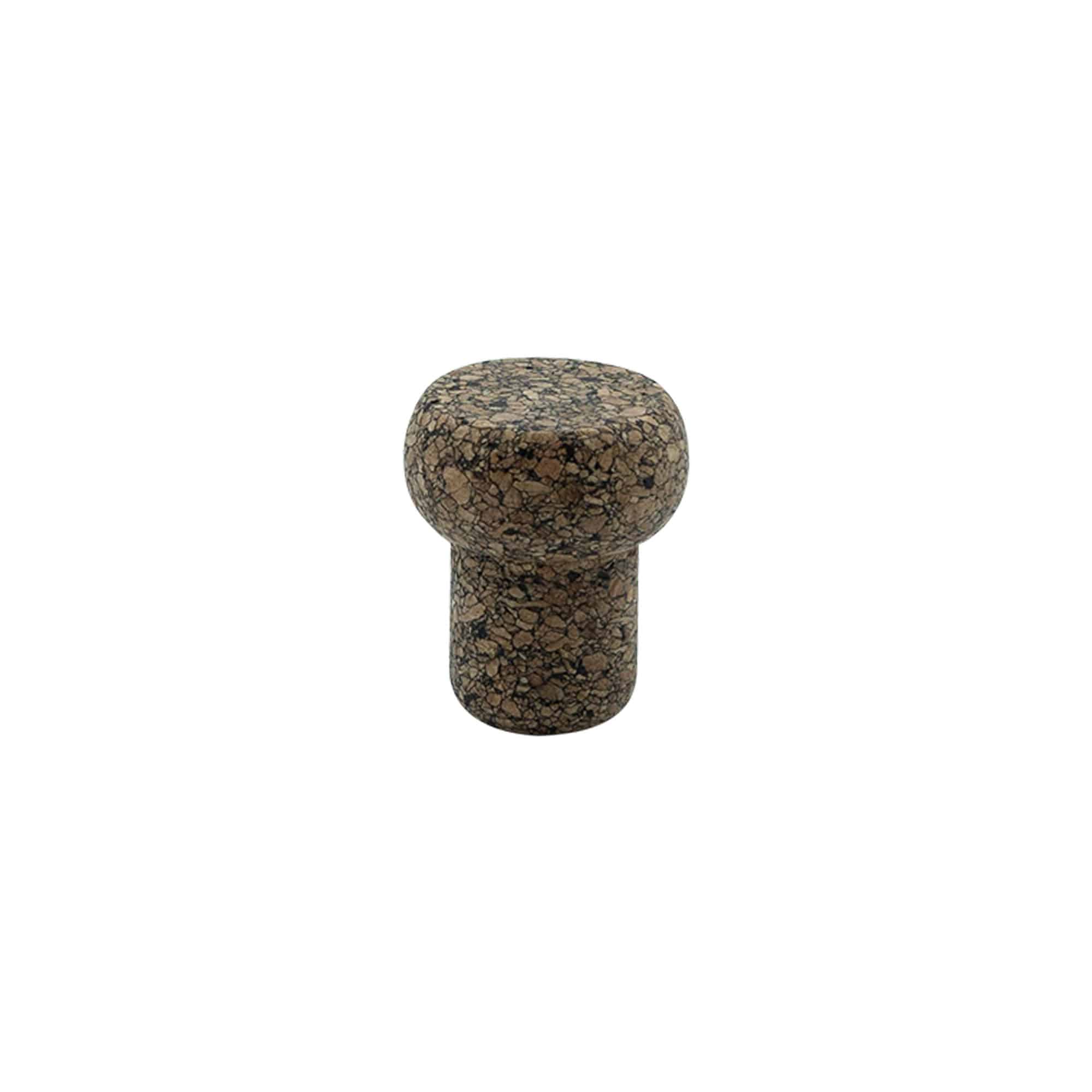 Rolha de pega 'Barrel' 19,5 mm, Corkcoal, para boca: cortiça