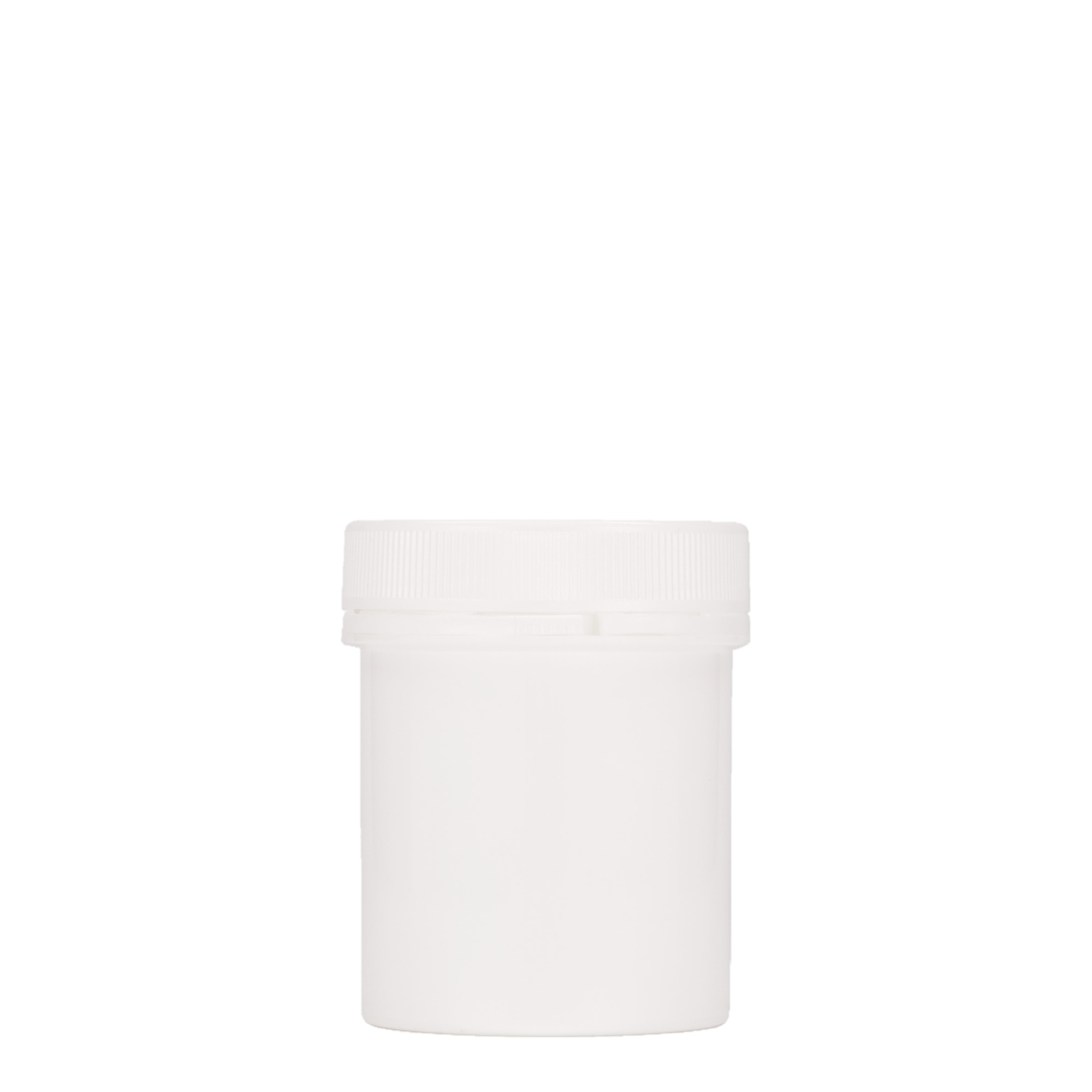150 ml Boião em plástico 'Securilock', PP, branco, boca: Tampa de rosca