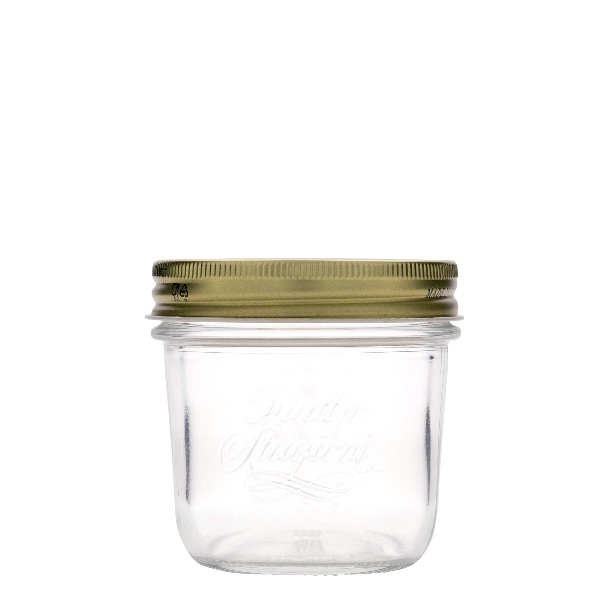 200 ml frasco de vidro 'Quattro Stagioni', abertura: tampa de rosca 200 ml frasco de vidro 'Quattro Stagioni', abertura: tampa de rosca