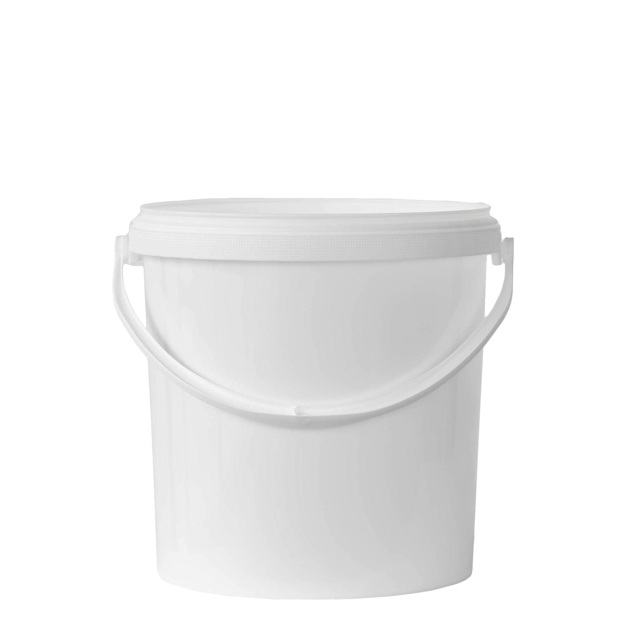 Balde de 10 l, plástico PP, branco Balde de 10 l, plástico PP, branco