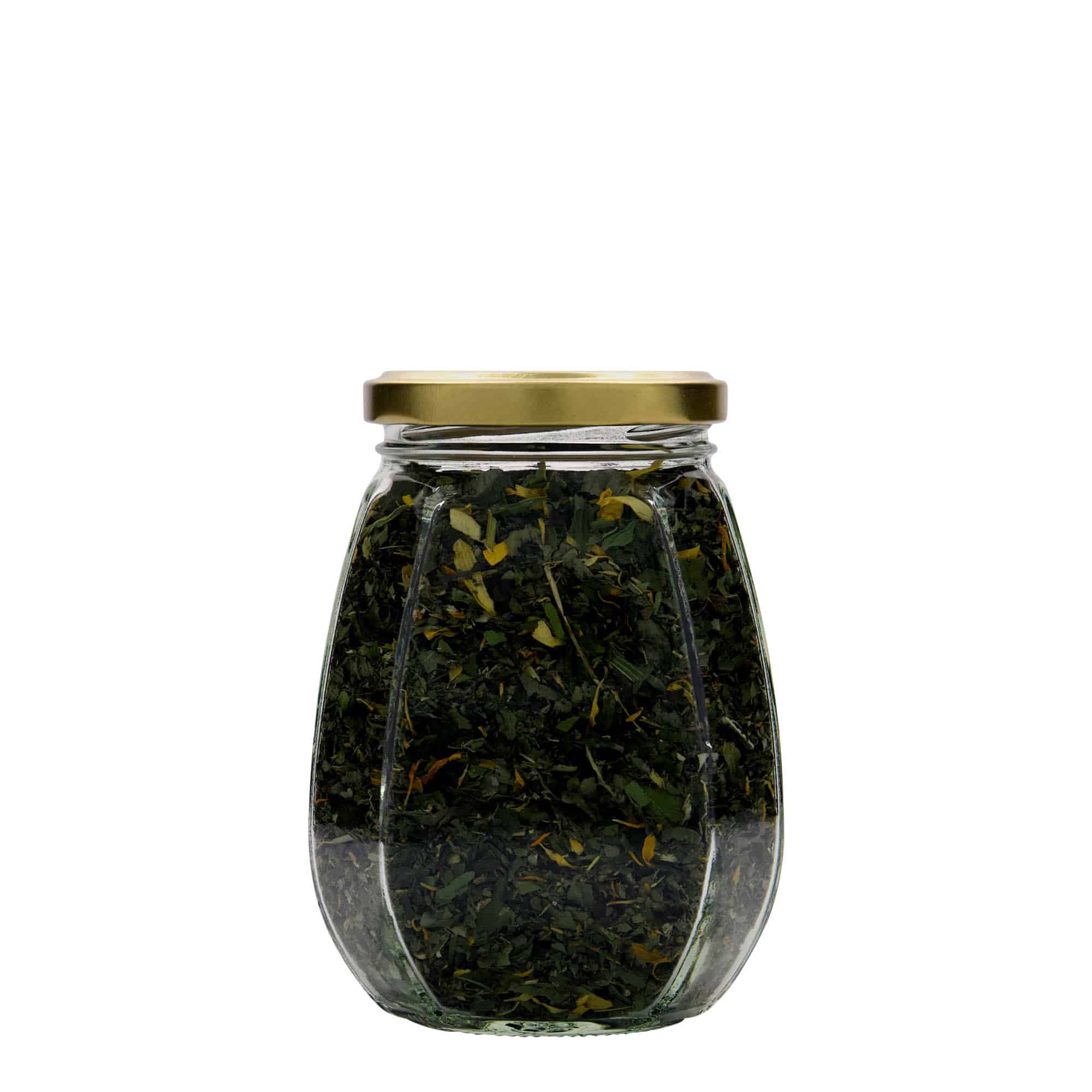 385 ml frasco para joias, hexagonal, boca: Twist-Off (TO 63)