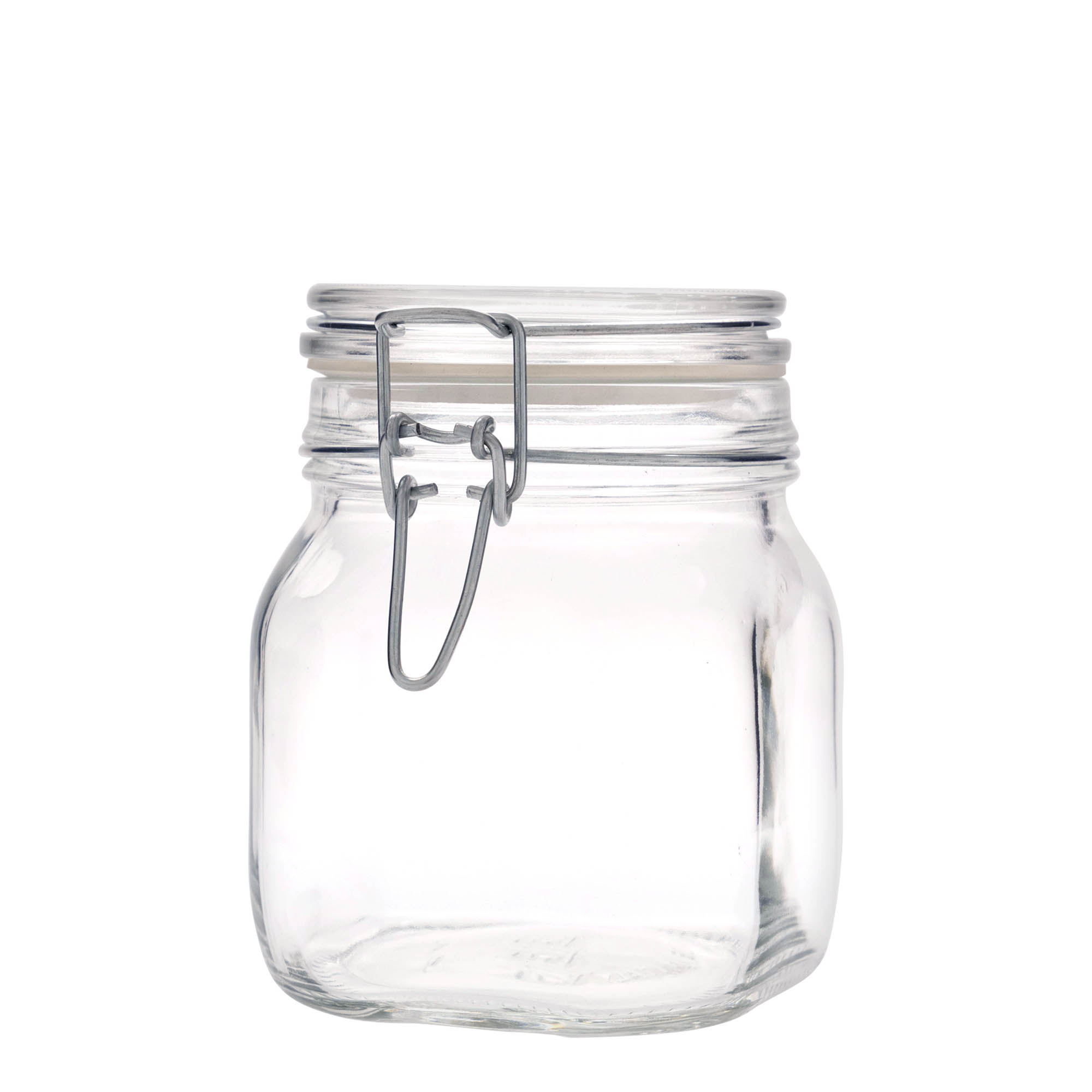 750 ml frasco de vidro com fecho de arame 'Fido', quadrado, abertura: fecho de arame 750 ml frasco de vidro com fecho de arame 'Fido', quadrado, abertura: fecho de arame