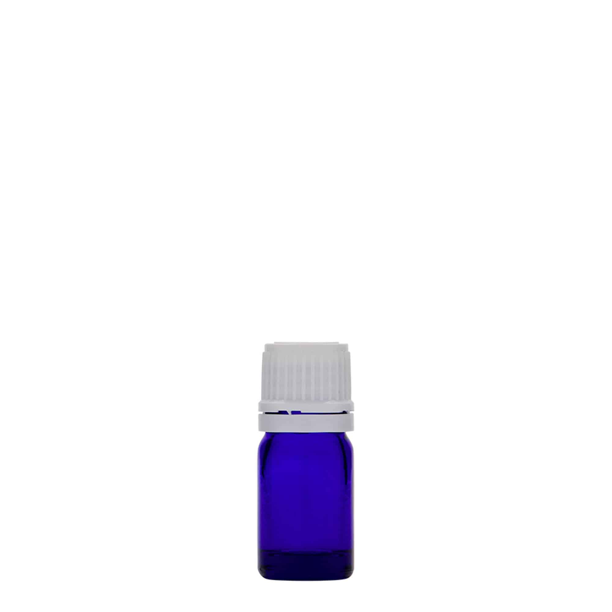 Frasco de medicamento de 5 ml, vidro, azul royal, boca: DIN 18